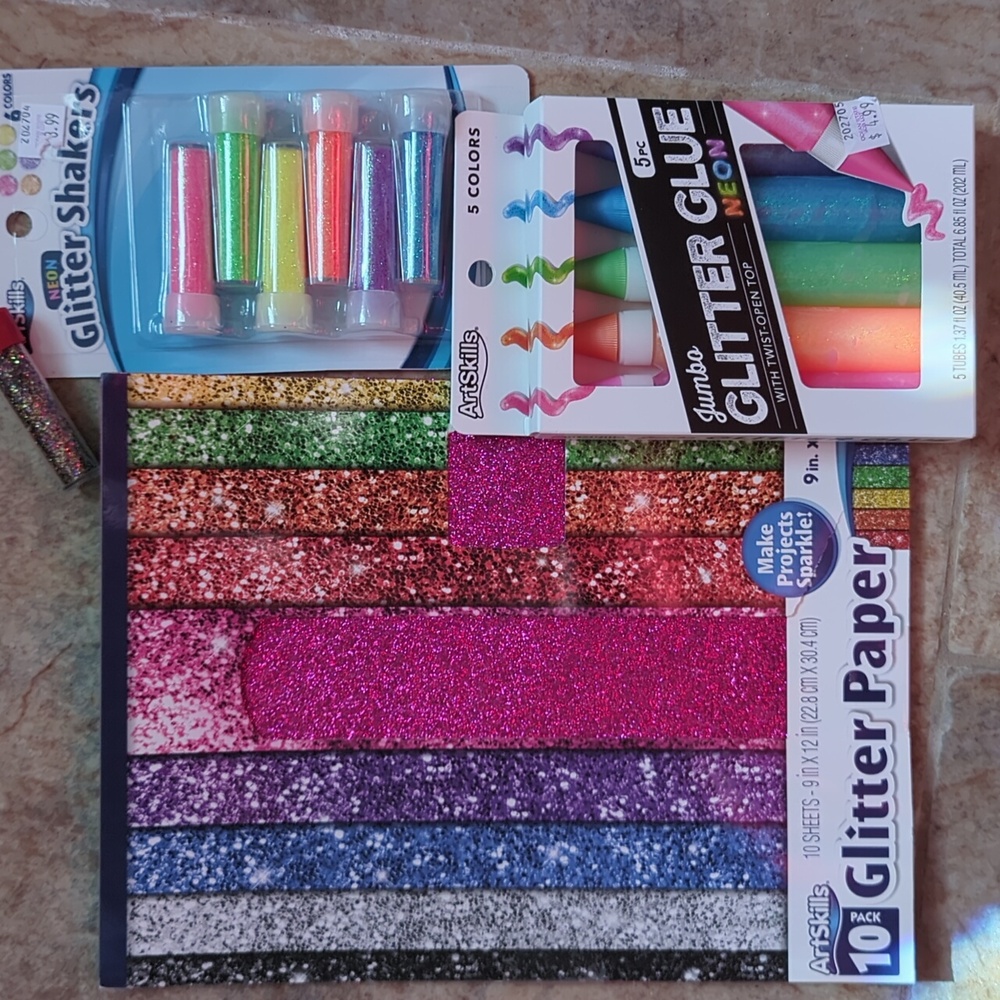 Glitter craft supplies New BUNDLE  Fun 😊